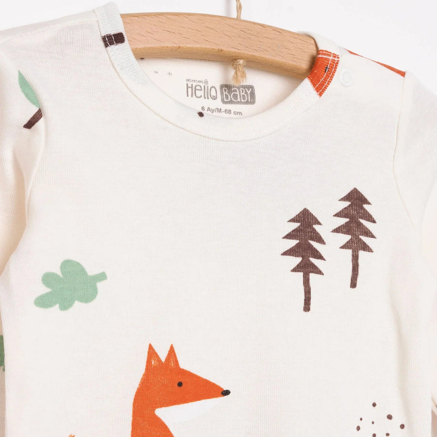 HelloBaby Boy 2 - Pack Long Sleeve Bodysuit - Beige - Miu Mau Collectibles