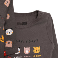 HelloBaby Boy 2 - Pack Long Sleeve Bodysuit - Dark Grey - Miu Mau Collectibles