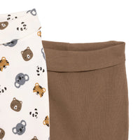 HelloBaby Boy 2 Piece Footles Bottom - Light Brown - Miu Mau Collectibles