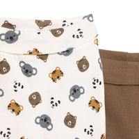 HelloBaby Boy 2 Piece Footles Bottom - Light Brown - Miu Mau Collectibles