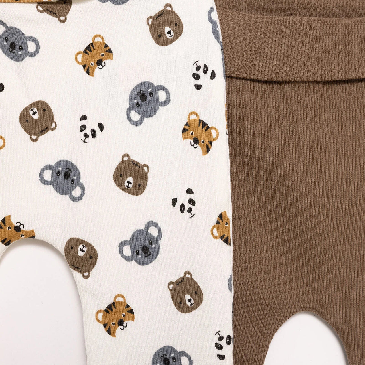 HelloBaby Boy 2 Piece Footles Bottom - Light Brown - Miu Mau Collectibles