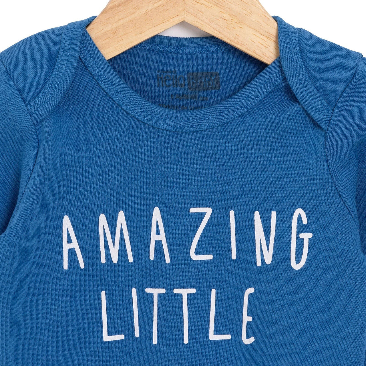 HelloBaby Boy Long Sleeve Bodysuit - Navy Blue - Miu Mau Collectibles
