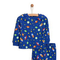 HelloBaby Boy Long Sleeve Pyjamas Set - Navy Blue - Miu Mau Collectibles