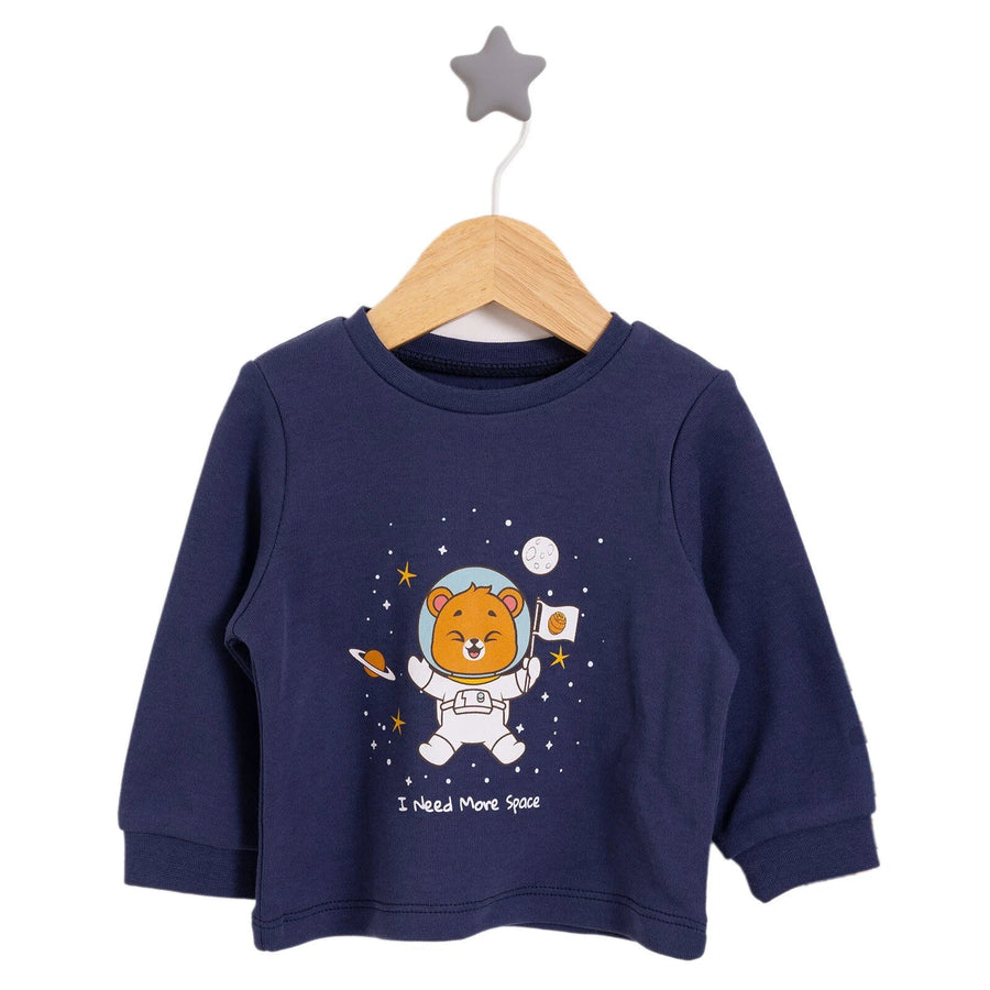 HelloBaby Boy Long Sleeve Pyjamas Set - Navy Blue - Miu Mau Collectibles