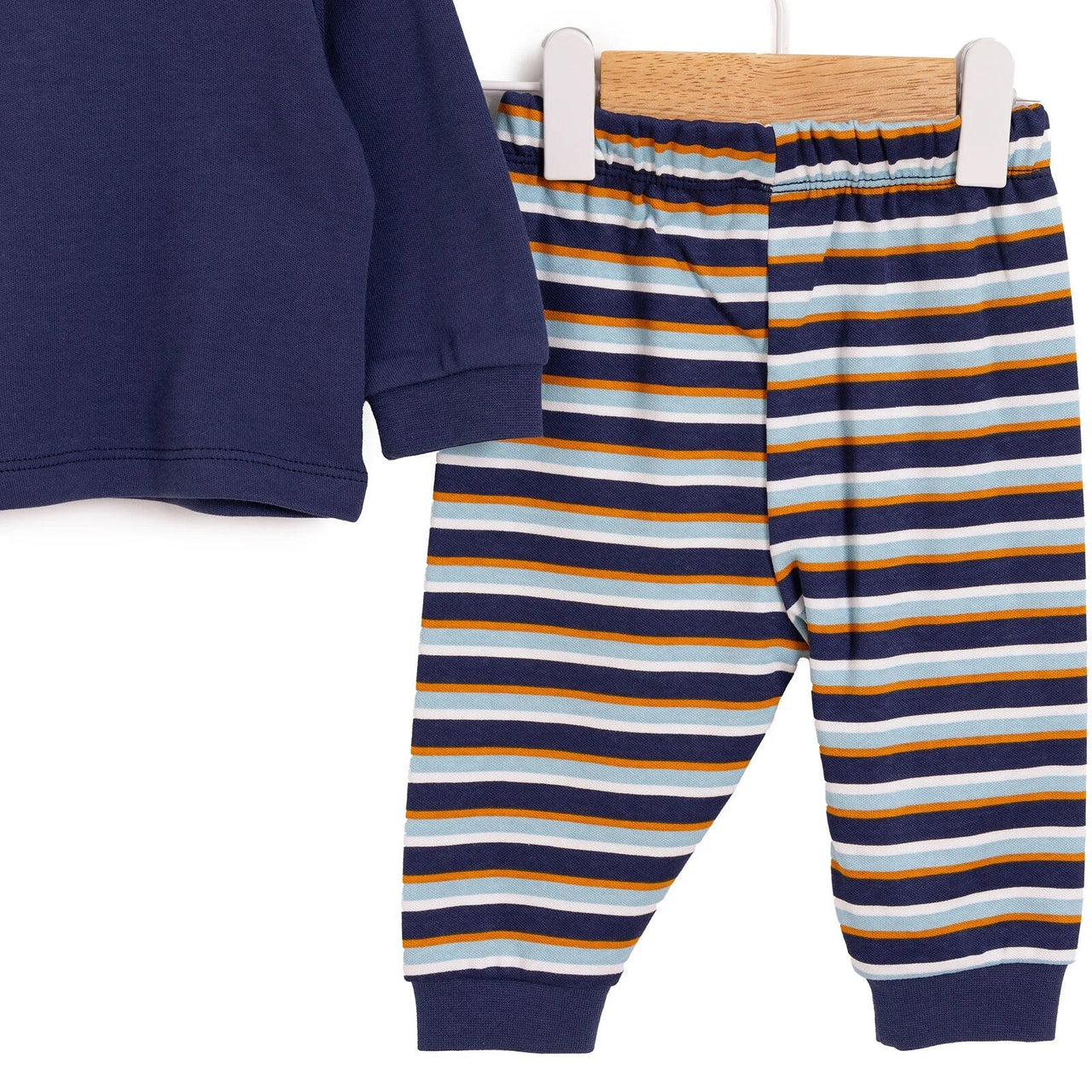 HelloBaby Boy Long Sleeve Pyjamas Set - Navy Blue - Miu Mau Collectibles