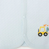 HelloBaby Boy Quilted Vest - Light Blue - Miu Mau Collectibles