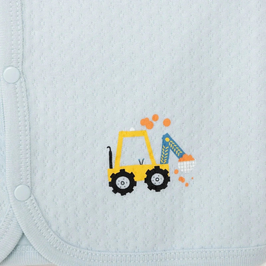 HelloBaby Boy Quilted Vest - Light Blue - Miu Mau Collectibles