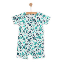 HelloBaby Boy Short Overalls - Green - Miu Mau Collectibles