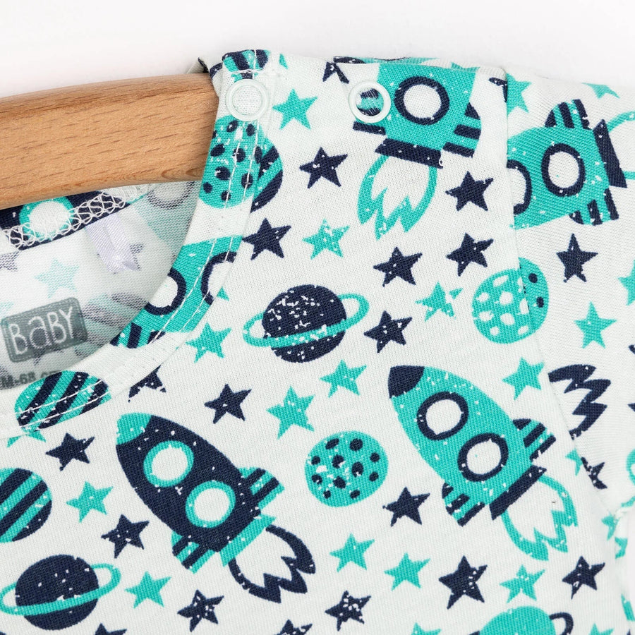 HelloBaby Boy Short Overalls - Green - Miu Mau Collectibles