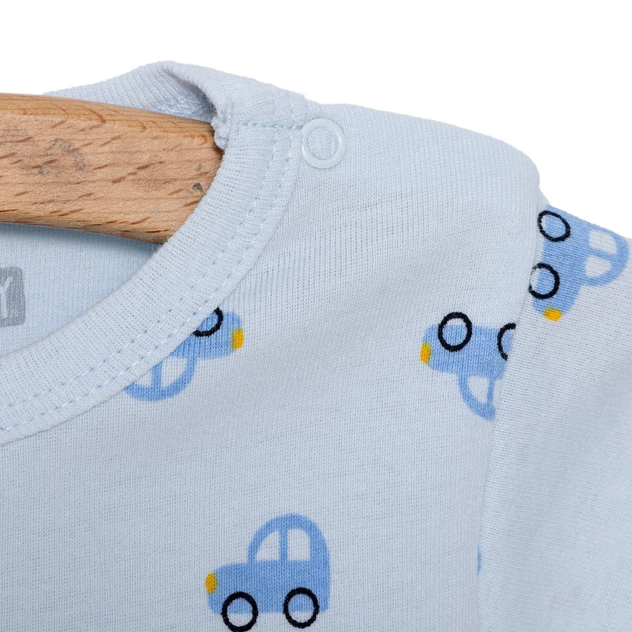 HelloBaby Boy Short Sleeve Bodysuit - Blue - Miu Mau Baby & Kids Store
