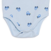 HelloBaby Boy Short Sleeve Bodysuit - Blue - Miu Mau Baby & Kids Store