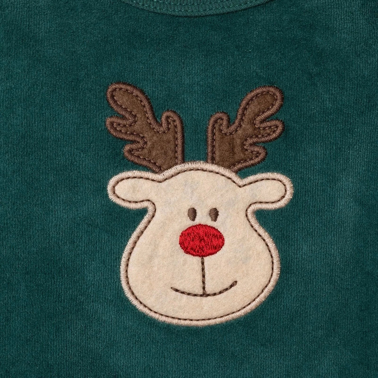 HelloBaby Boys Long Sleeve Bodysuit Christmas with Poppers Crew Neck Long Sleeve - Green - Miu Mau Collectibles