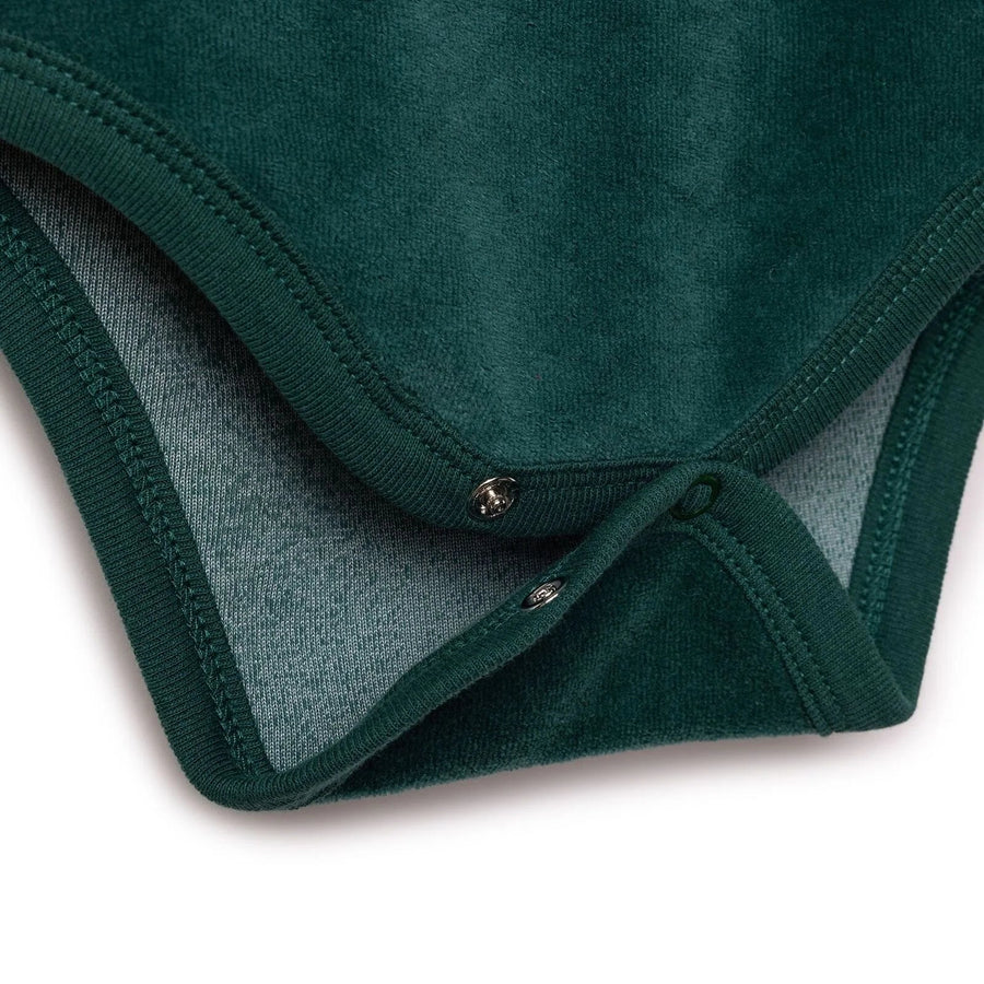 HelloBaby Boys Long Sleeve Bodysuit Christmas with Poppers Crew Neck Long Sleeve - Green - Miu Mau Collectibles