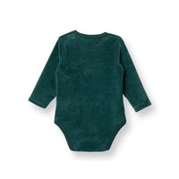 HelloBaby Boys Long Sleeve Bodysuit Christmas with Poppers Crew Neck Long Sleeve - Green - Miu Mau Collectibles