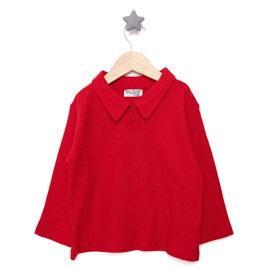HelloBaby Celebration Unisex Long Sleeve Bodysuit - Red - Miu Mau Collectibles