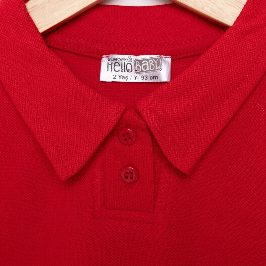 HelloBaby Celebration Unisex Long Sleeve Bodysuit - Red - Miu Mau Collectibles