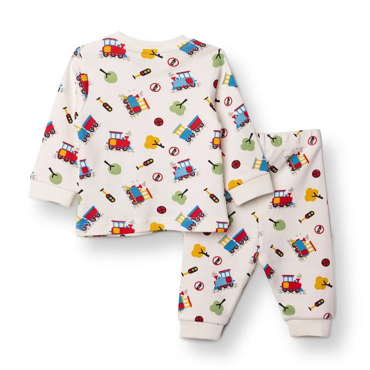 HelloBaby Christmas Baby Boy Long Sleeve Pyjamas Set - Ecru - Miu Mau Collectibles
