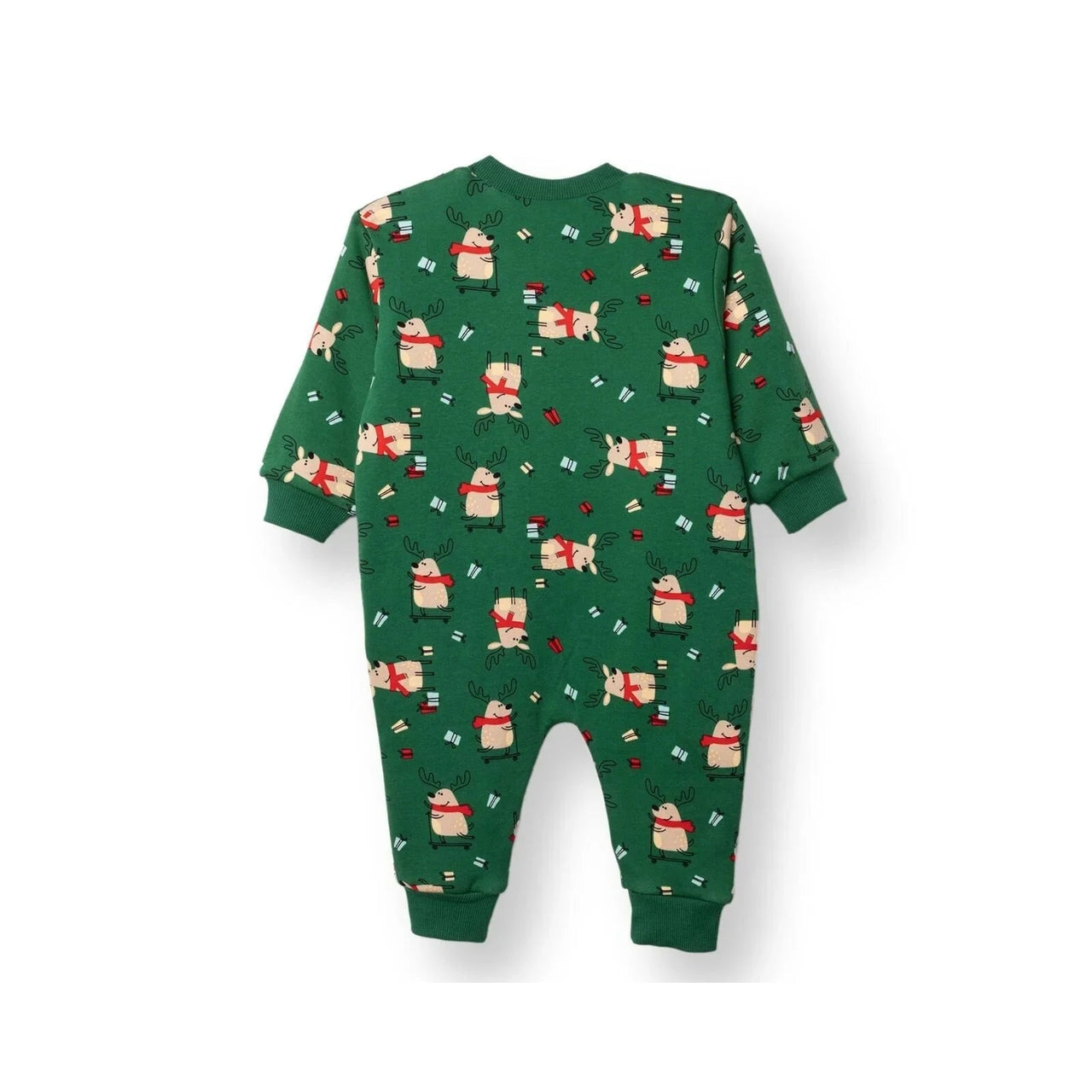 HelloBaby Christmas Baby Boy Sleepsuit - Dark Green - Miu Mau Collectibles