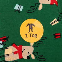 HelloBaby Christmas Baby Boy Sleepsuit - Dark Green - Miu Mau Collectibles