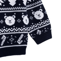 HelloBaby Christmas Baby Boy Snow Party Sweatshirt - Navy Blue - Miu Mau Collectibles