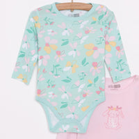HelloBaby Girl 2 - Pack Long Sleeve Bodysuit - Light Pink - Miu Mau Collectibles