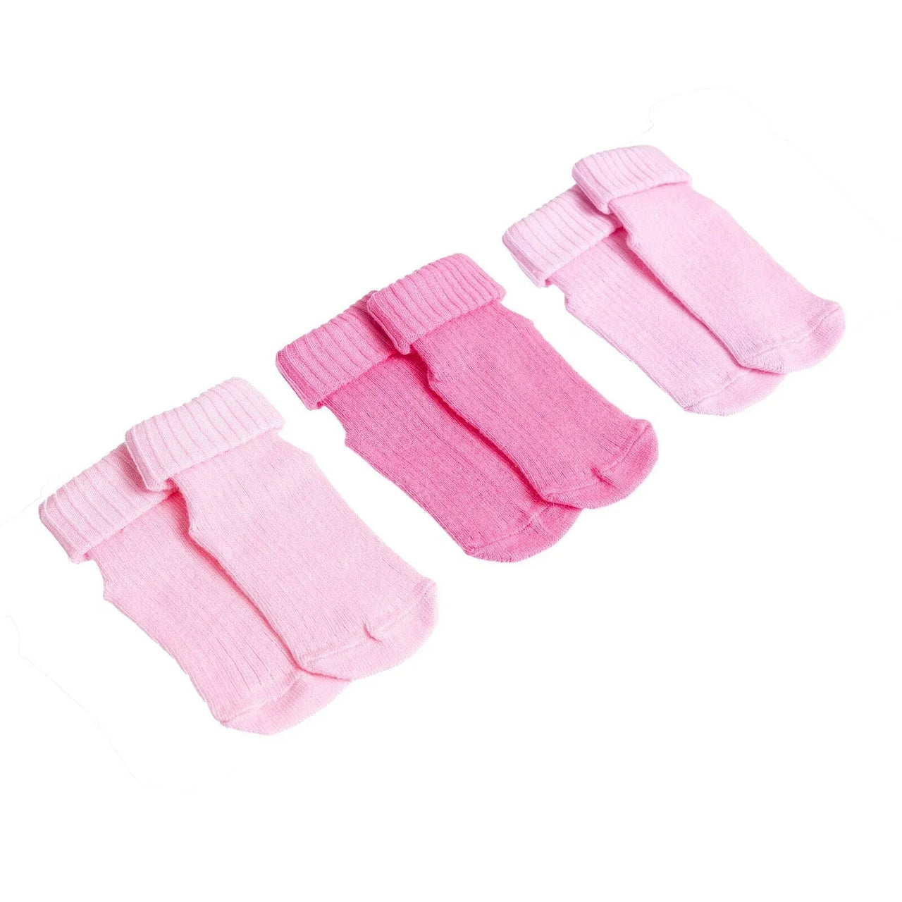 HelloBaby Girl Baby Socks 3 Pack - Pink - Miu Mau Collectibles