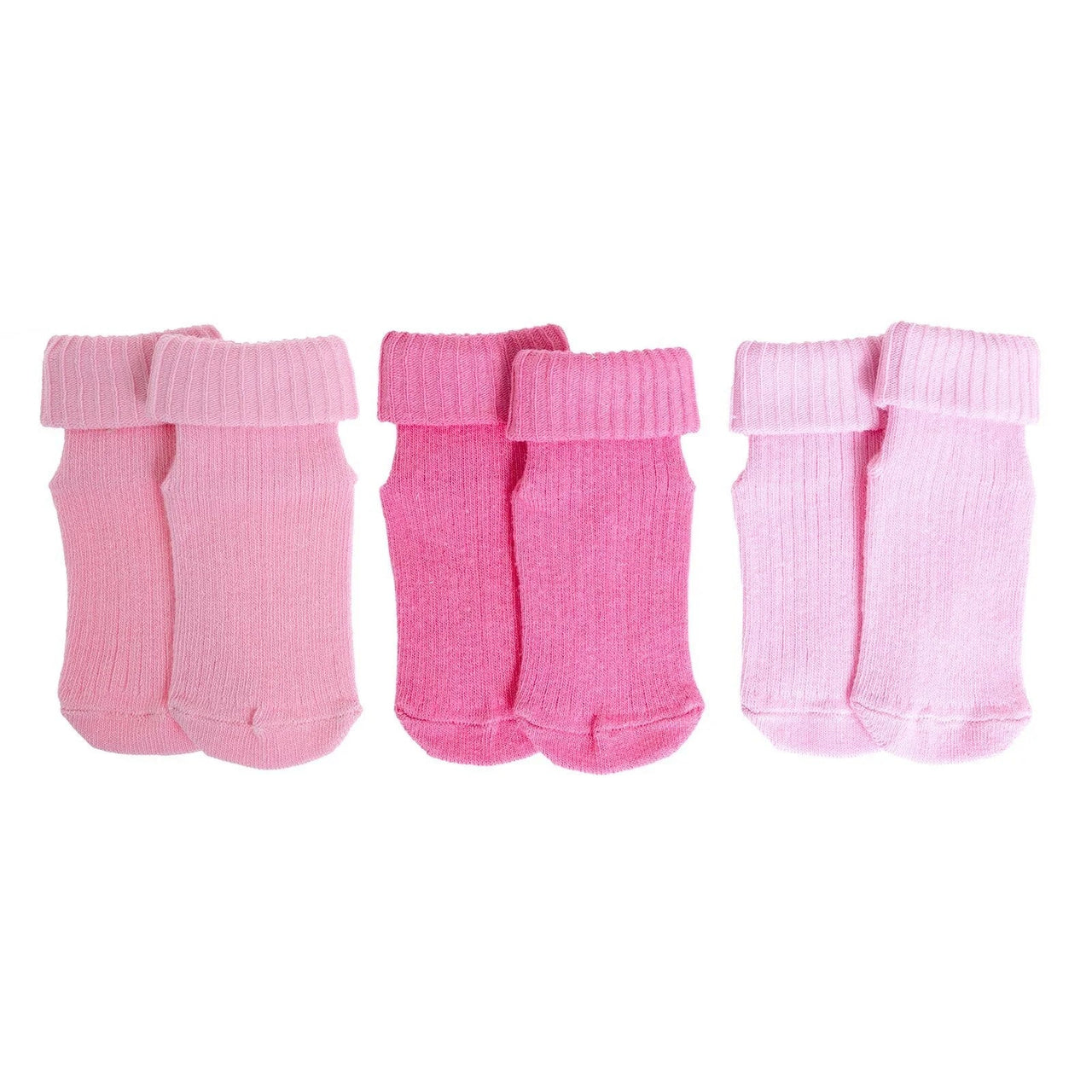 HelloBaby Girl Baby Socks 3 Pack - Pink - Miu Mau Collectibles