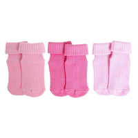 HelloBaby Girl Baby Socks 3 Pack - Pink - Miu Mau Collectibles