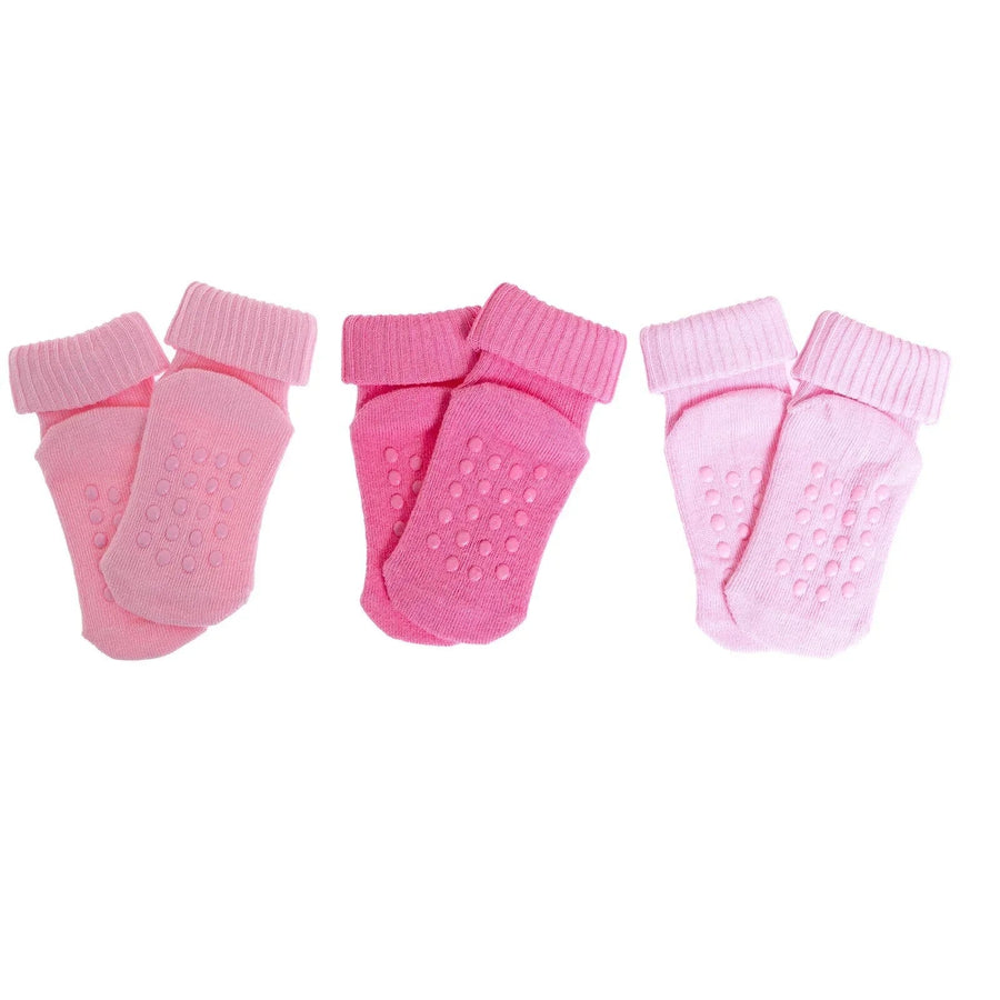HelloBaby Girl Baby Socks 3 Pack - Pink - Miu Mau Collectibles
