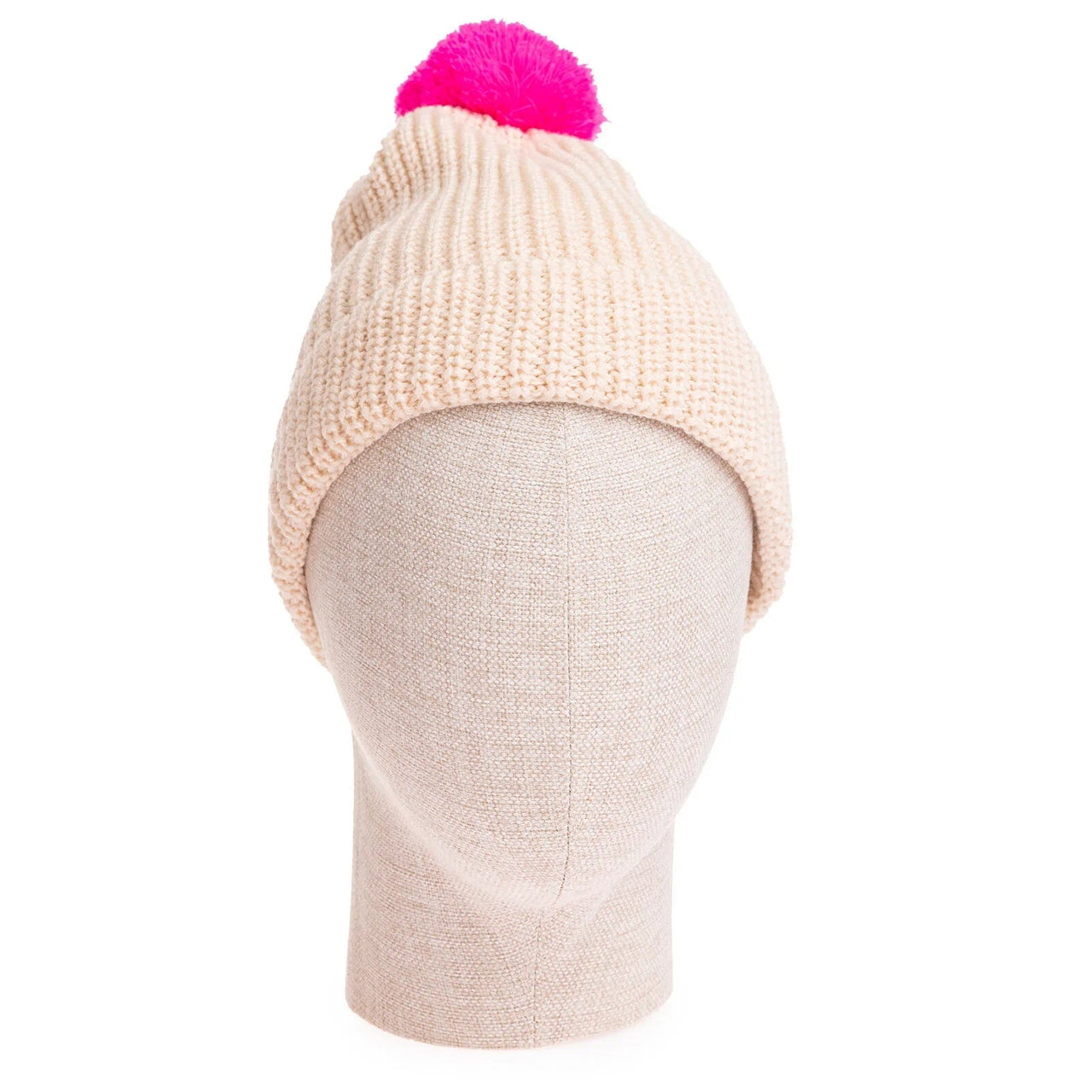 HelloBaby Girl Beanie - Ecru - Miu Mau Collectibles