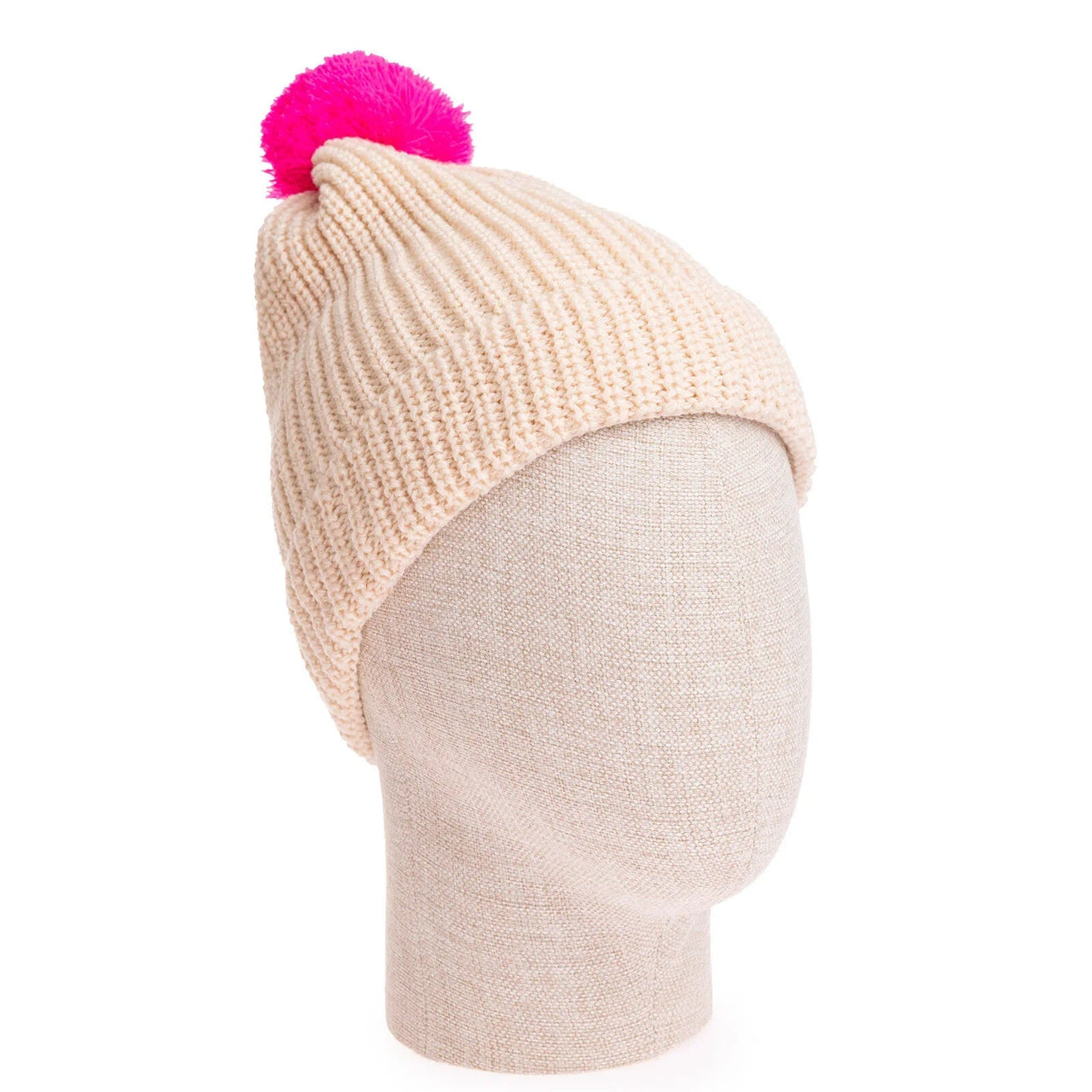 HelloBaby Girl Beanie - Ecru - Miu Mau Collectibles