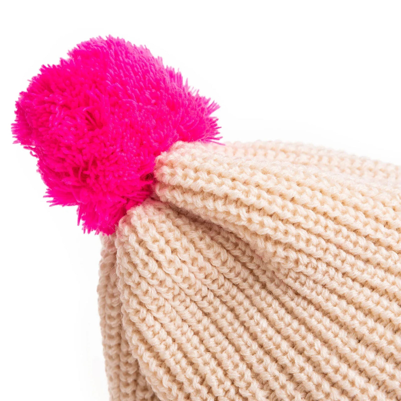 HelloBaby Girl Beanie - Ecru - Miu Mau Collectibles