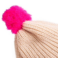 HelloBaby Girl Beanie - Ecru - Miu Mau Collectibles