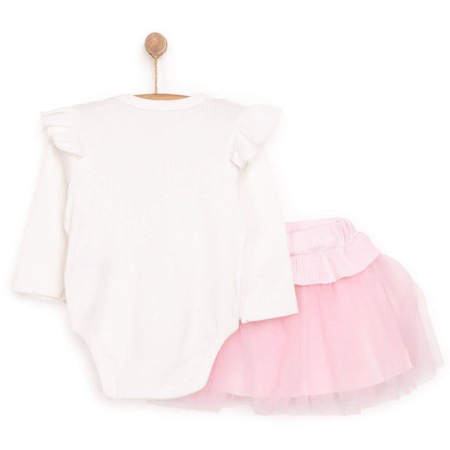 HelloBaby Girl Blouse - Skirt - Ecru - Miu Mau Collectibles