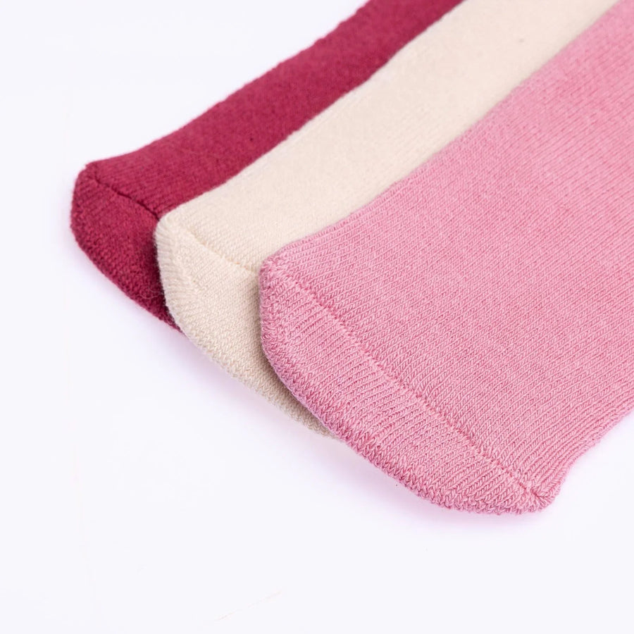 HelloBaby Girl Chenille Socks 3 Pack - Light Rose - Miu Mau Collectibles