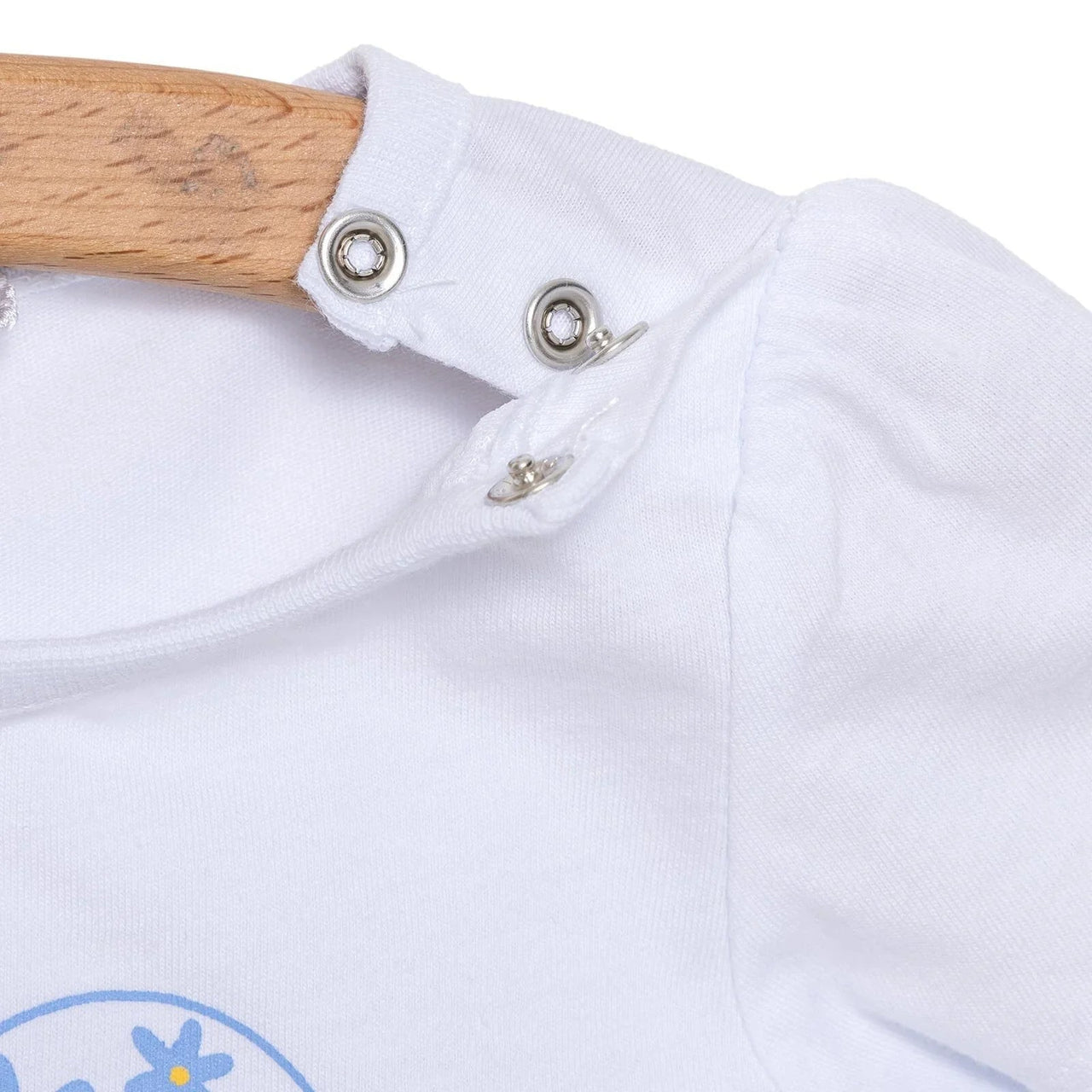 HelloBaby Girl Heart & Flower Patterned Short & T-shirt - Light Blue - Miu Mau Collectibles