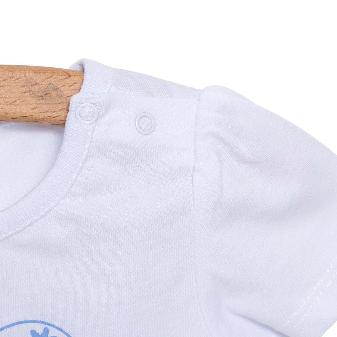 HelloBaby Girl Heart & Flower Patterned Short & T-shirt - Light Blue - Miu Mau Collectibles