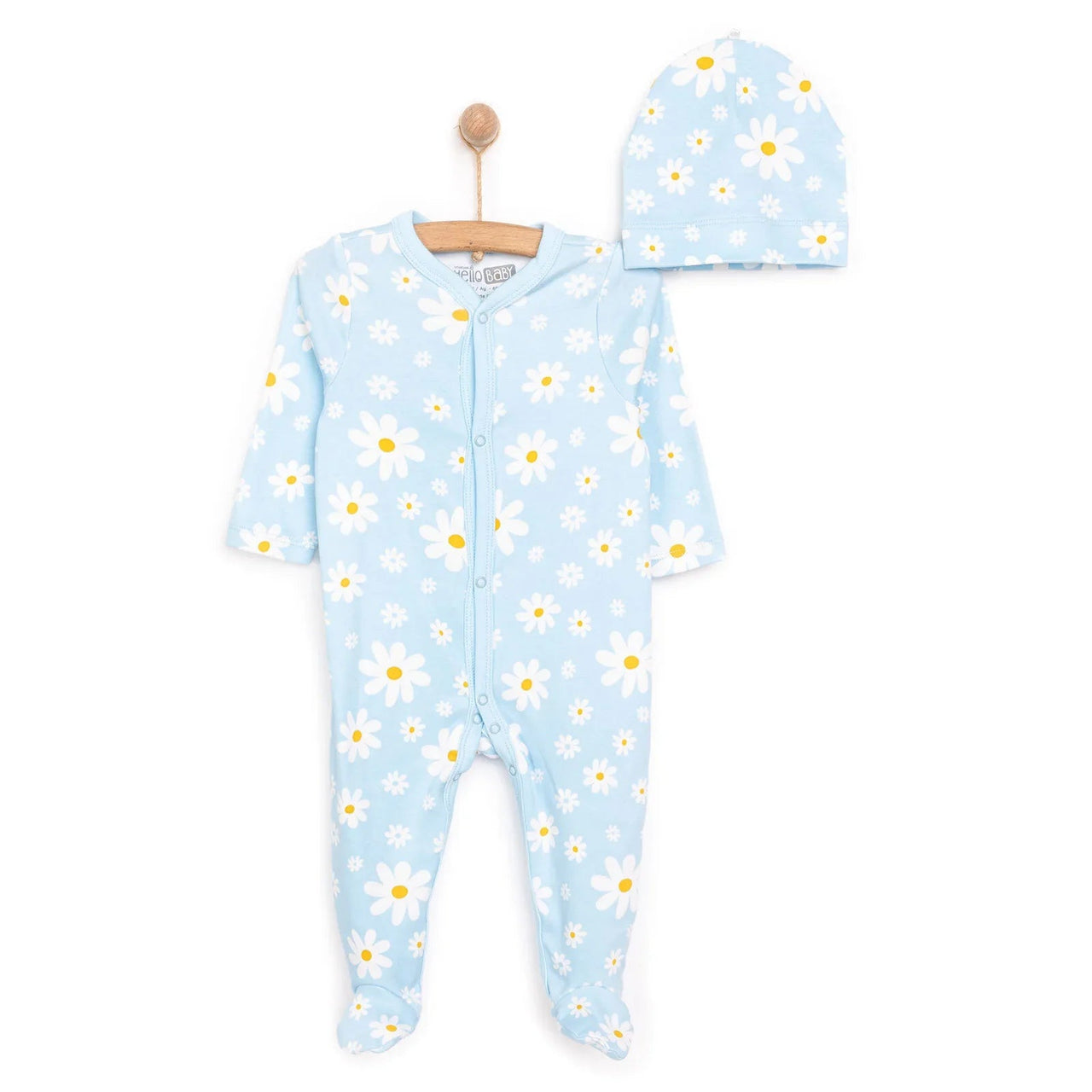 HelloBaby Girl Jumpsuit - Hat - Blue - Miu Mau Collectibles