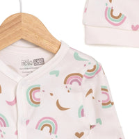 HelloBaby Girl Jumpsuit - Hat - Ecru - Miu Mau Collectibles