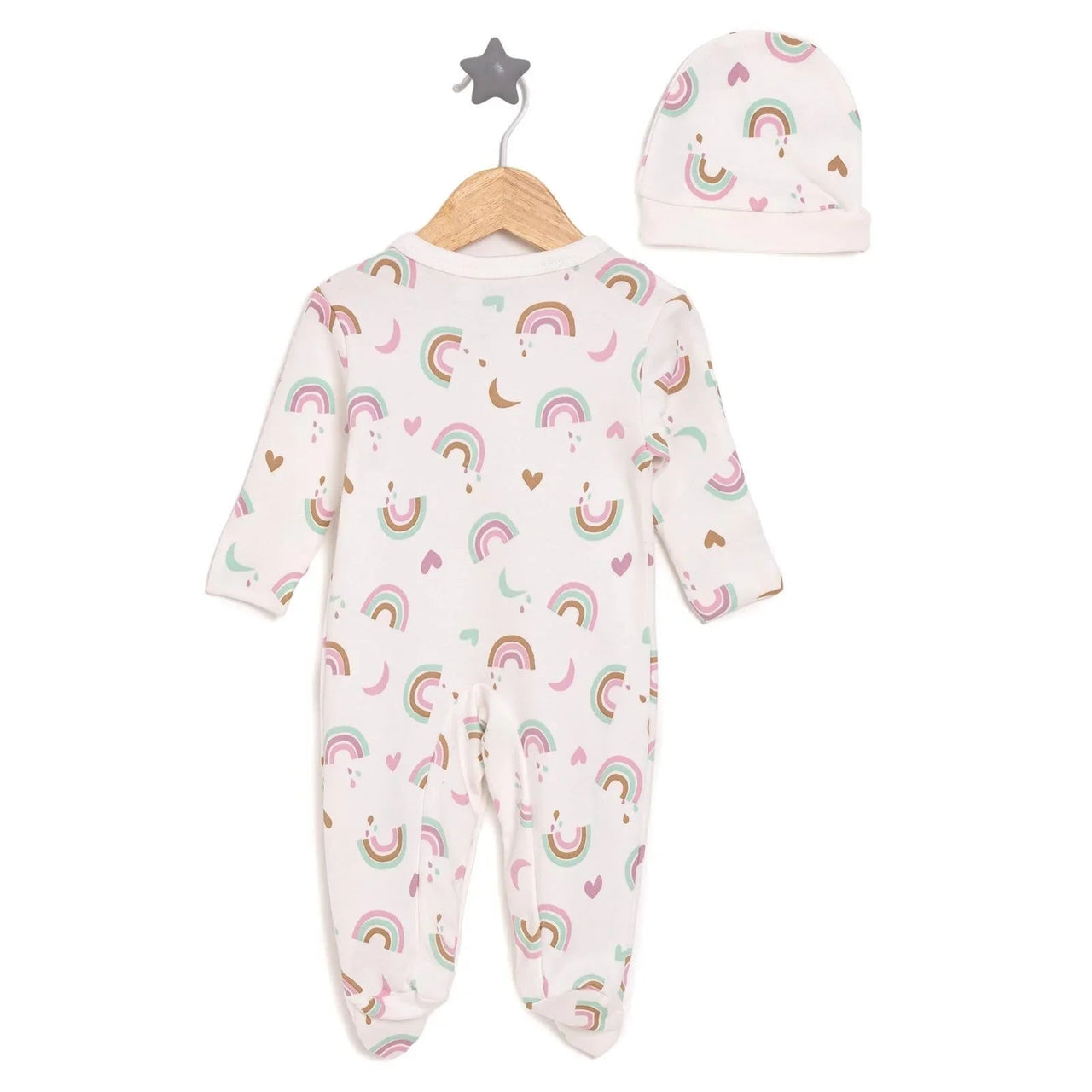 HelloBaby Girl Jumpsuit - Hat - Ecru - Miu Mau Collectibles
