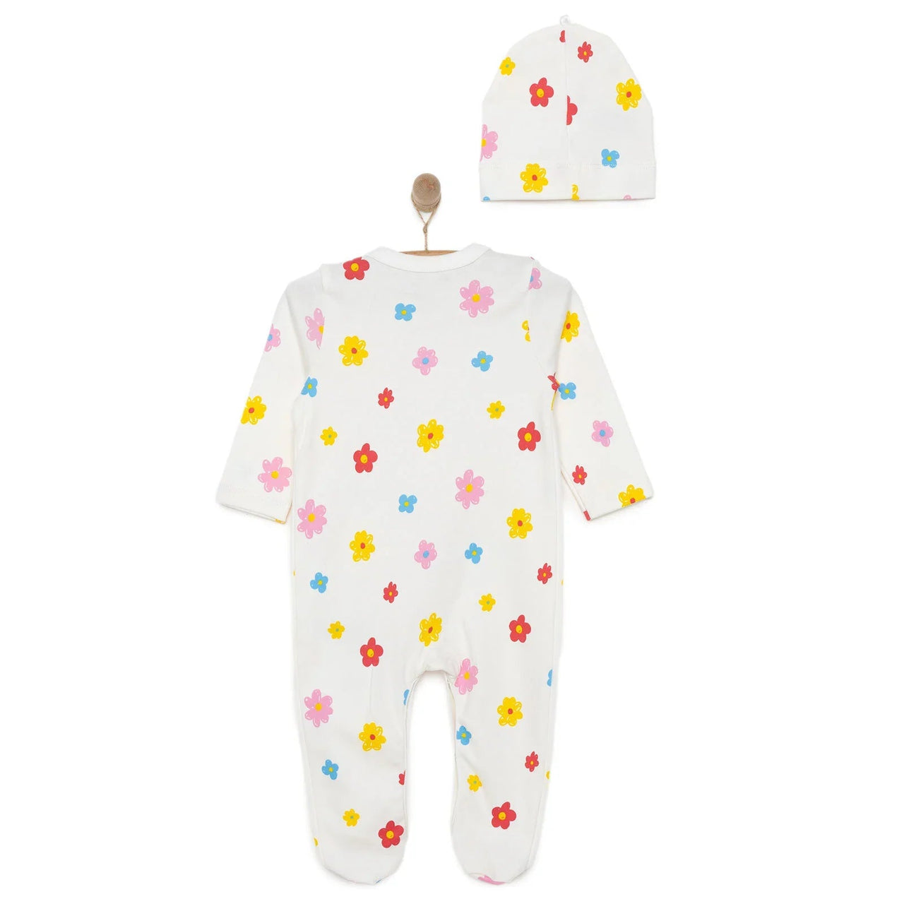 HelloBaby Girl Jumpsuit & Hat - Yellow - Miu Mau Collectibles