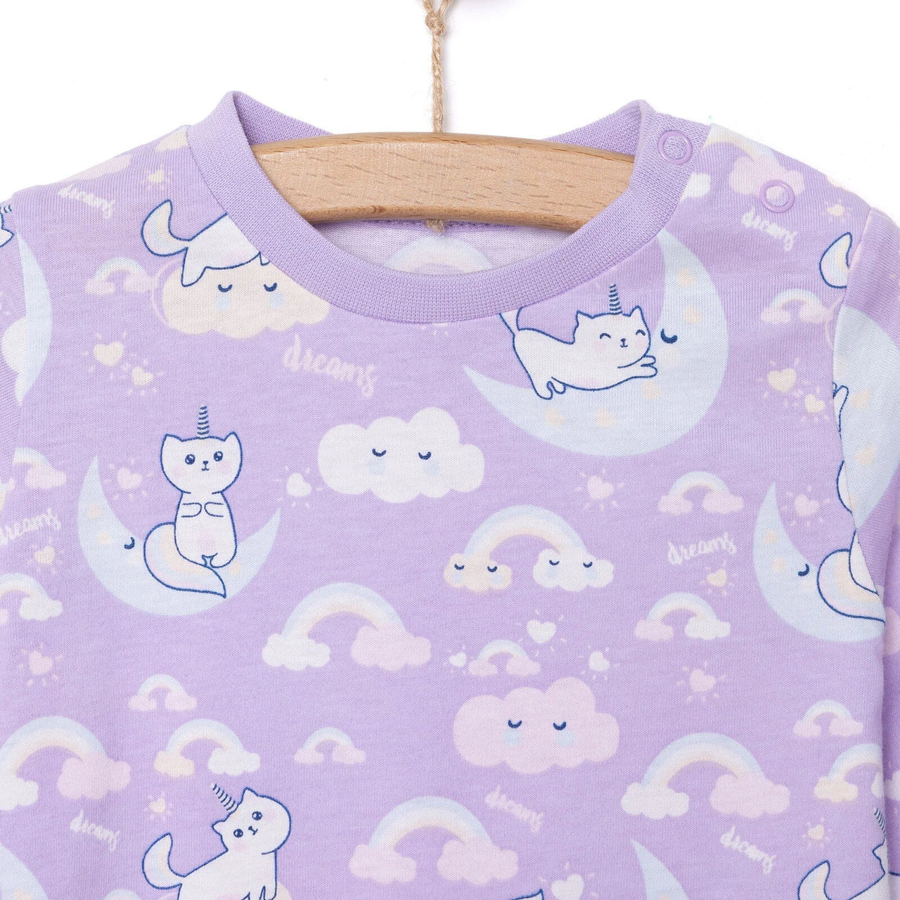 HelloBaby Girl Long Sleeve Pyjamas Set - Purple - Miu Mau Collectibles
