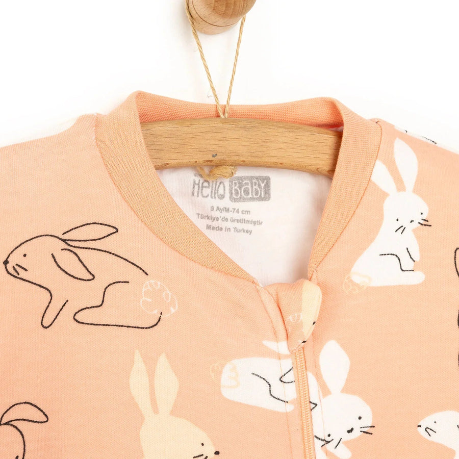 HelloBaby Girl Sleepsuit - Light Pink - Miu Mau Collectibles