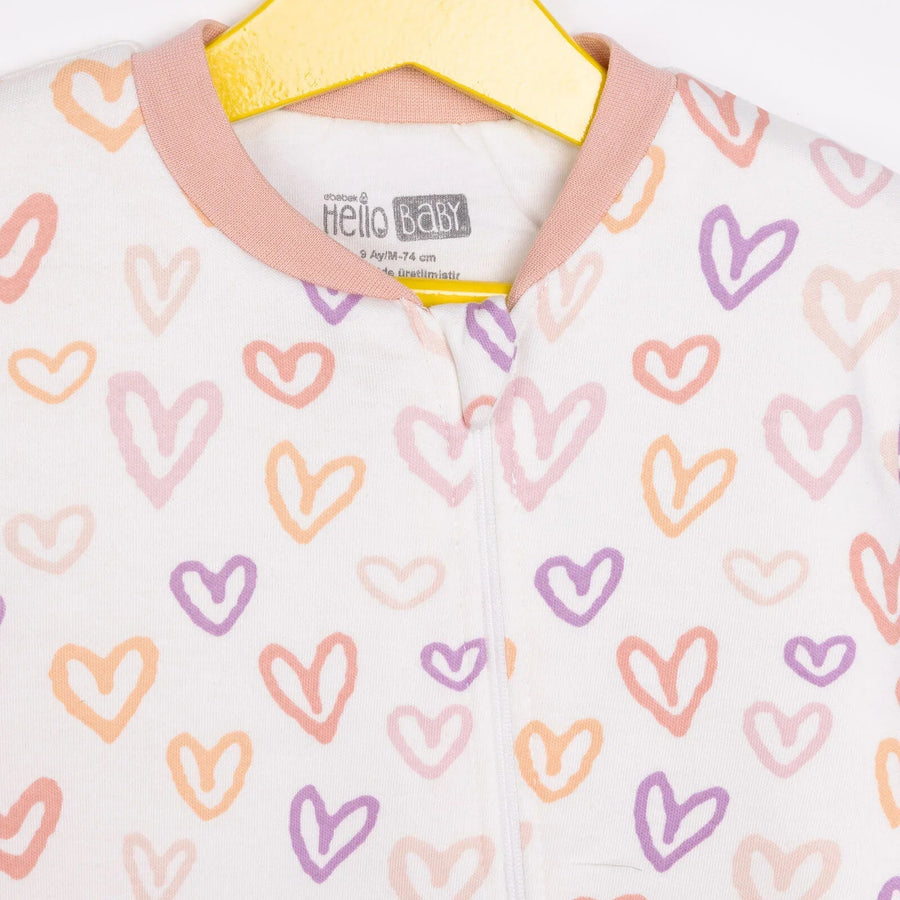 HelloBaby Girl Sleepsuit - Light Pink - Miu Mau Collectibles