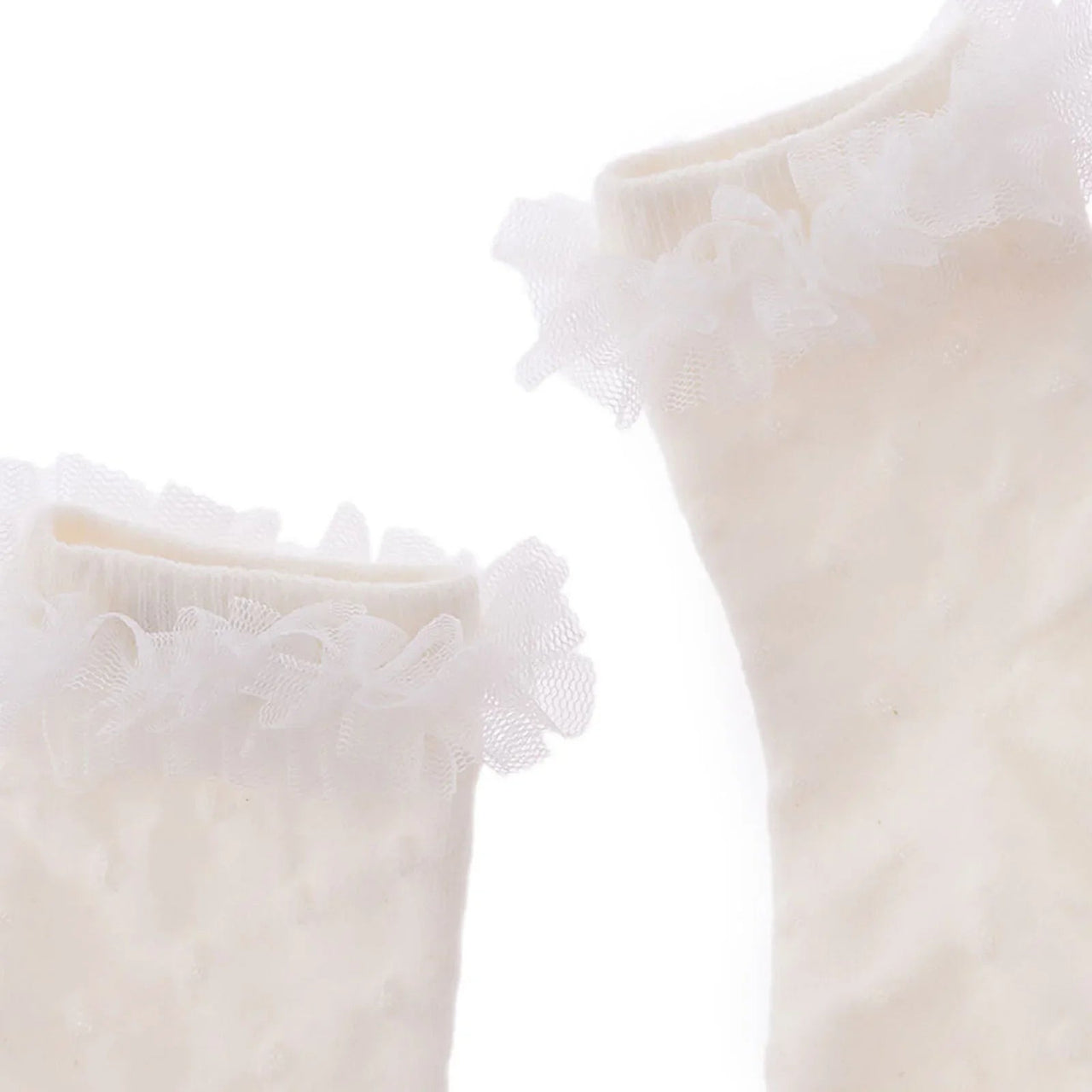 HelloBaby Girl Socks with Lace - White - Miu Mau Collectibles