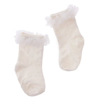 HelloBaby Girl Socks with Lace - White - Miu Mau Collectibles