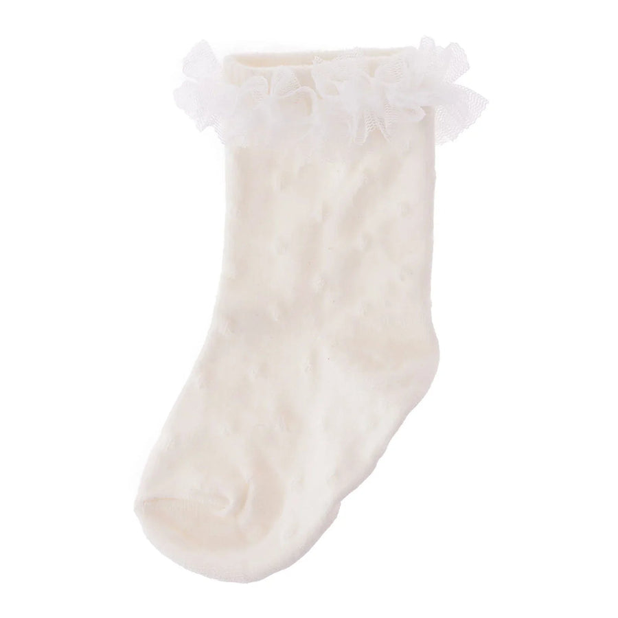 HelloBaby Girl Socks with Lace - White - Miu Mau Collectibles