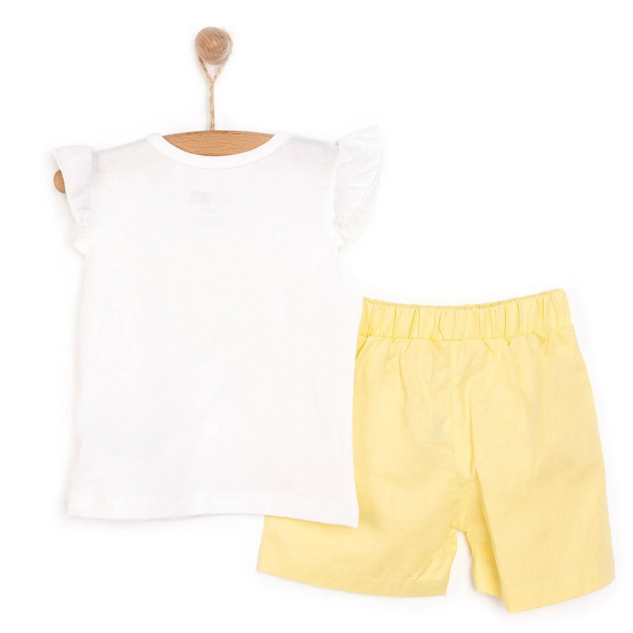 HelloBaby Girl Tshirt - Short - Light Yellow - Miu Mau Collectibles