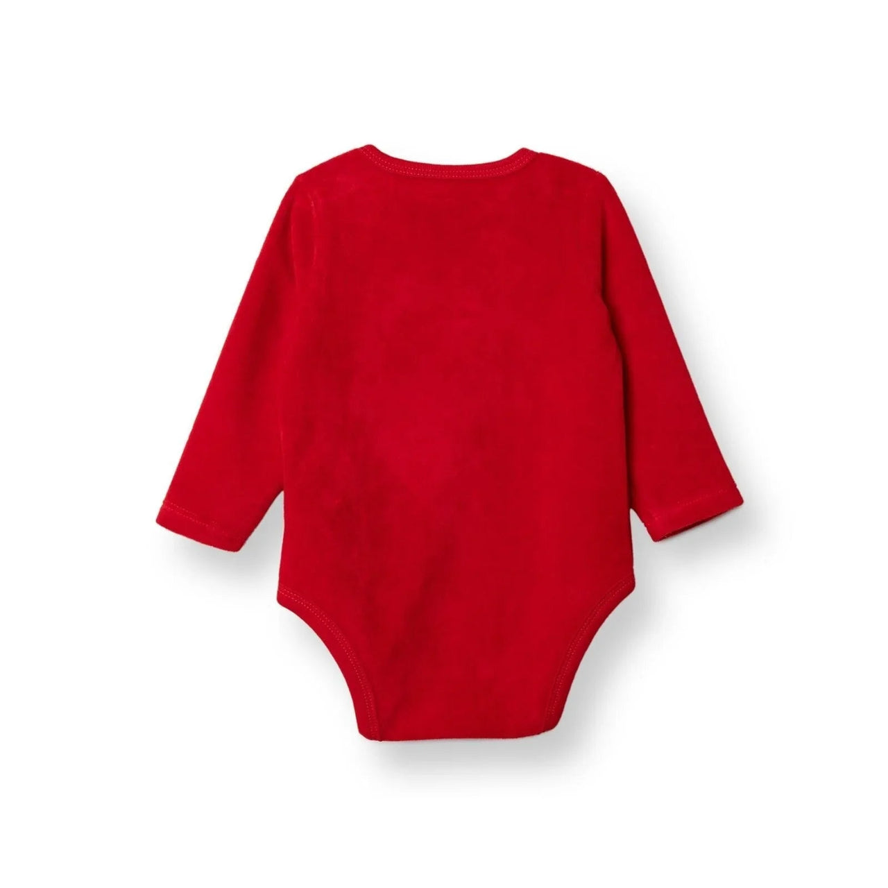 HelloBaby Girls Long Sleeve Bodysuit Christmas with Poppers Crew Neck Long Sleeve - Red - Miu Mau Collectibles