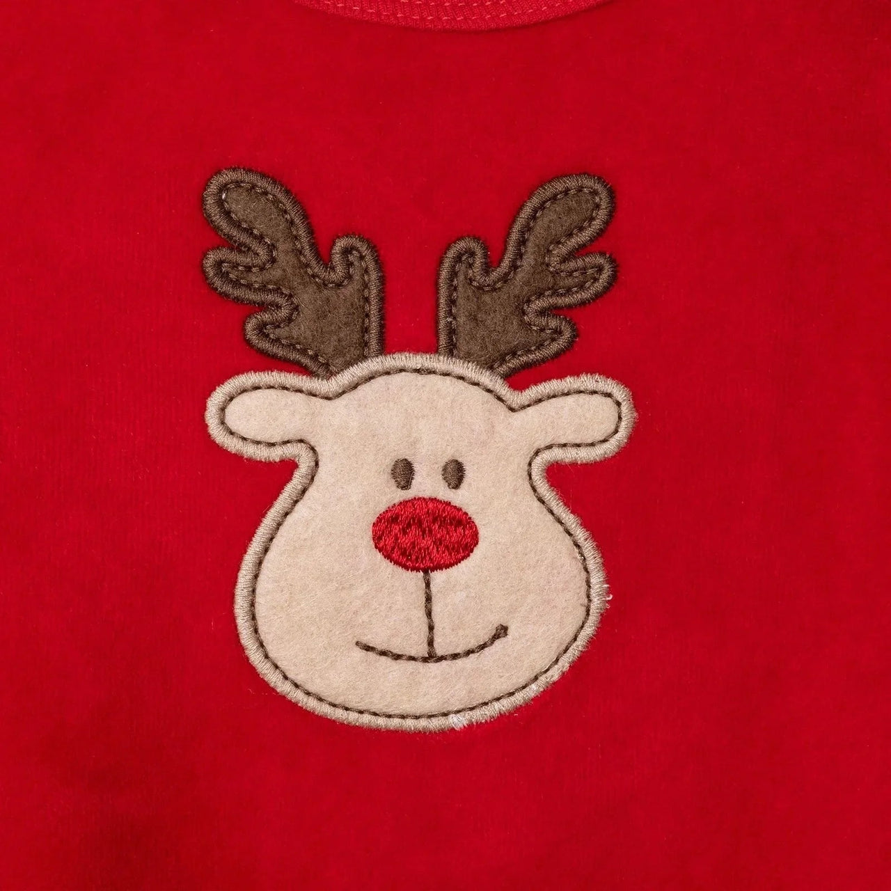 HelloBaby Girls Long Sleeve Bodysuit Christmas with Poppers Crew Neck Long Sleeve - Red - Miu Mau Collectibles